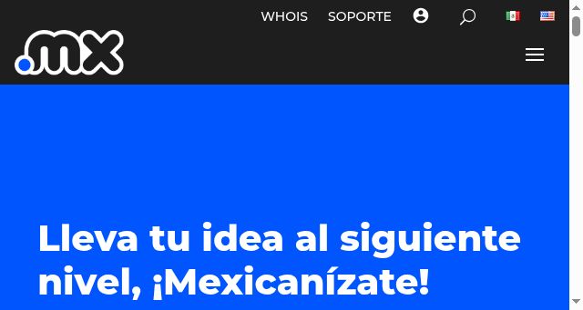 Screenshot of dominios.mx