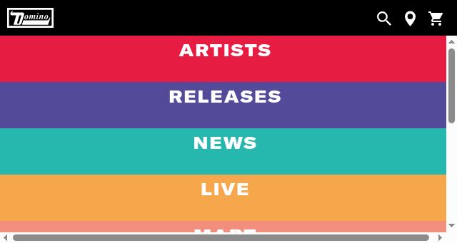 Screenshot of dominomusic.com