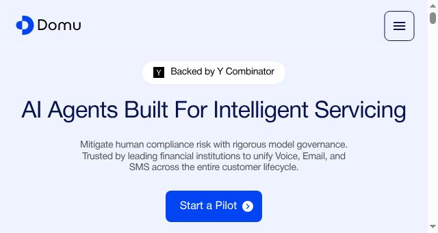 Screenshot of domu.ai