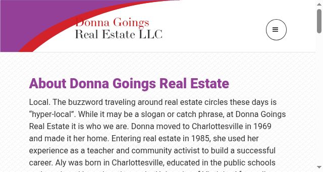 Screenshot of donnagoingsrealestate.com