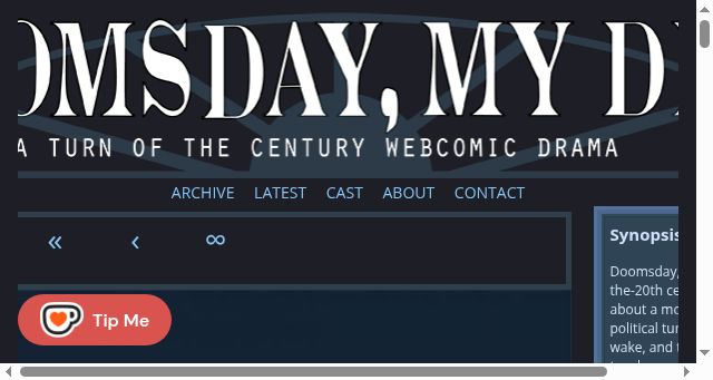 Screenshot of doomsdaymydear.com