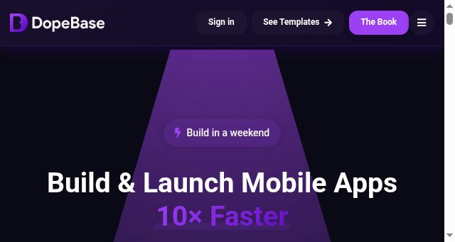 Screenshot of dopebase.com