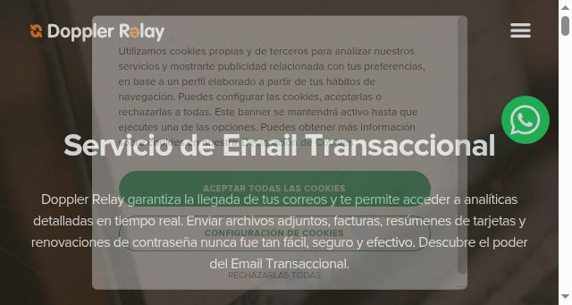 Screenshot of dopplerrelay.com