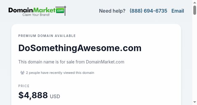 Screenshot of dosomethingawesome.com