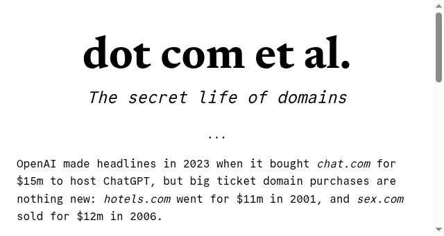 Screenshot of dotcom.press