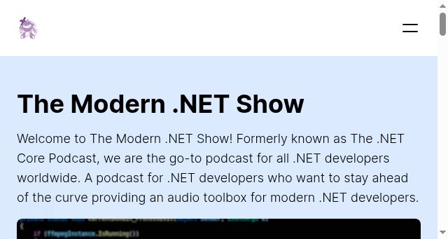Screenshot of dotnetcore.show