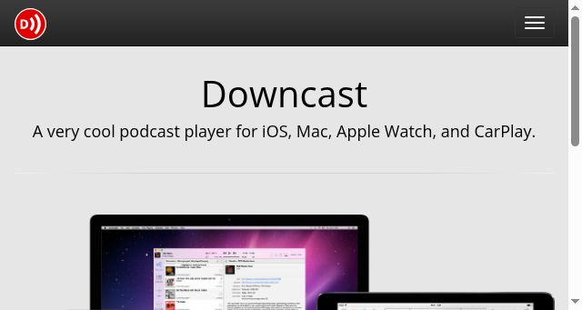 Screenshot of downcastapp.com