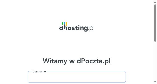 Screenshot of dpoczta.pl