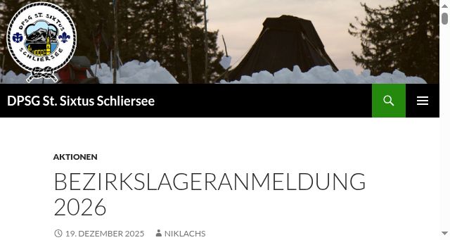 Screenshot of dpsg-schliersee.de