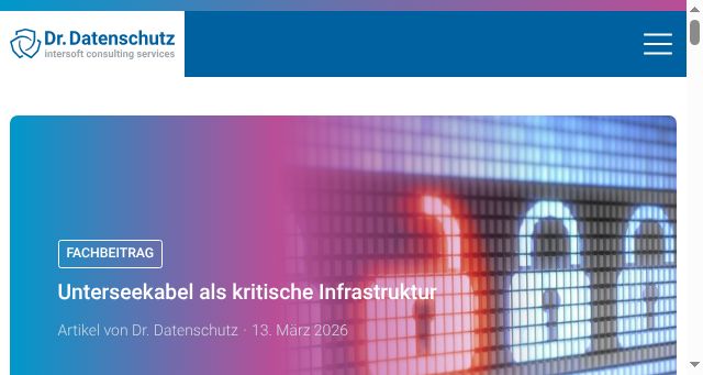 Screenshot of dr-datenschutz.de