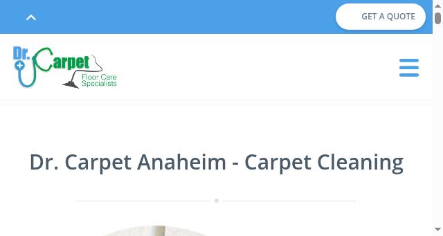 Screenshot of drcarpetanaheim.com