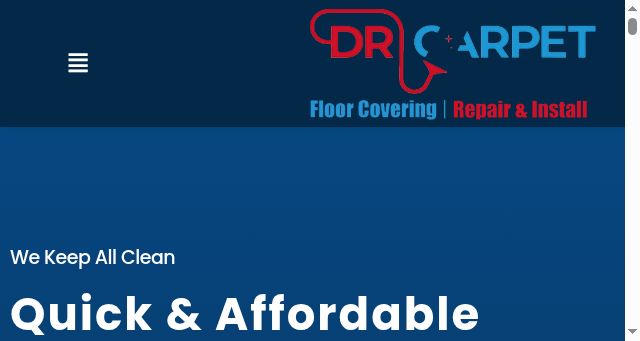 Screenshot of drcarpetfloorcovering.com