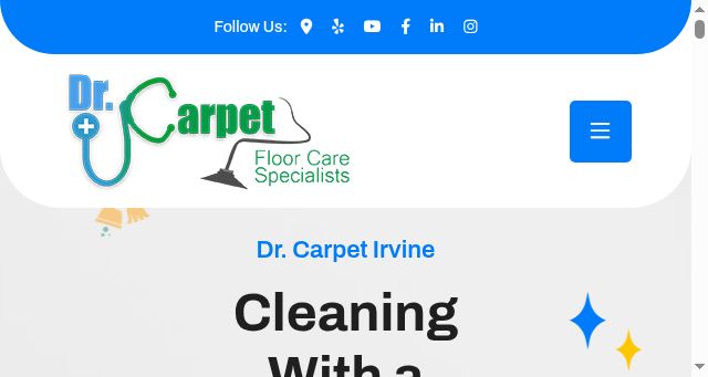 Screenshot of drcarpetirvine.com