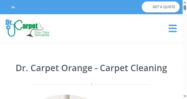 Screenshot of drcarpetorange.com