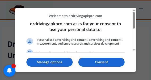Screenshot of drdrivingapkpro.com