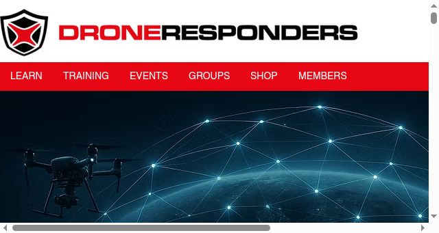 Screenshot of droneresponders.org