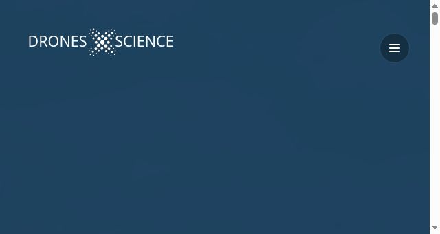 Screenshot of dronesandscience.com
