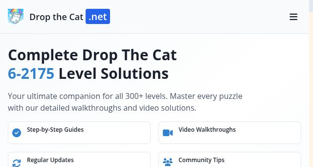 Screenshot of dropthecat.net