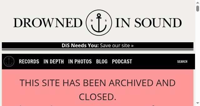 Screenshot of drownedinsound.com