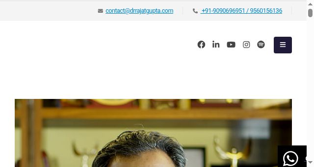 Screenshot of drrajatgupta.com