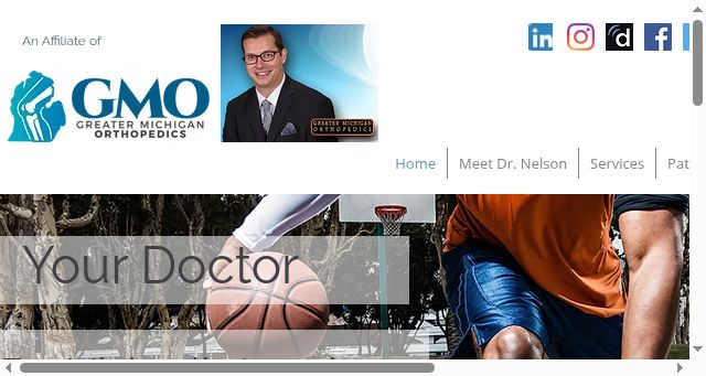 Screenshot of drrnelson.com
