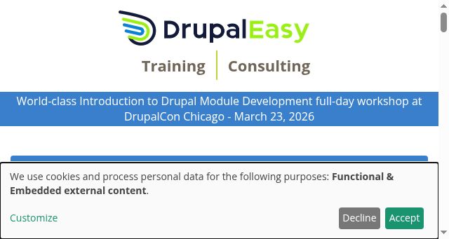 Screenshot of drupaleasy.com