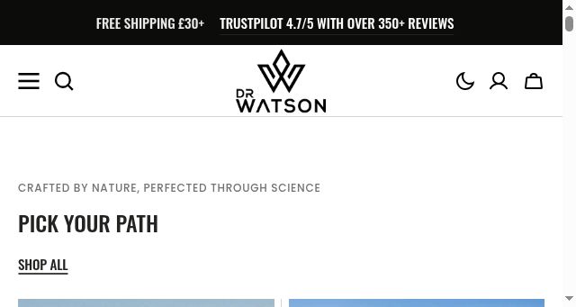 Screenshot of drwatsoncbd.com