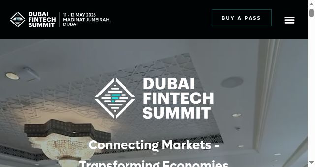 Screenshot of dubaifintechsummit.com