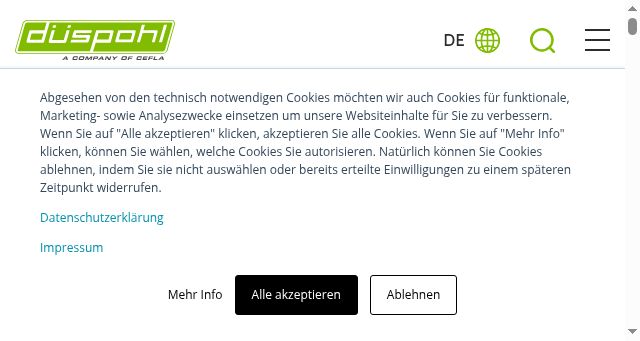 Screenshot of duespohl.com
