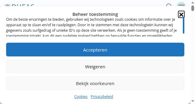 Screenshot of dufas.nl