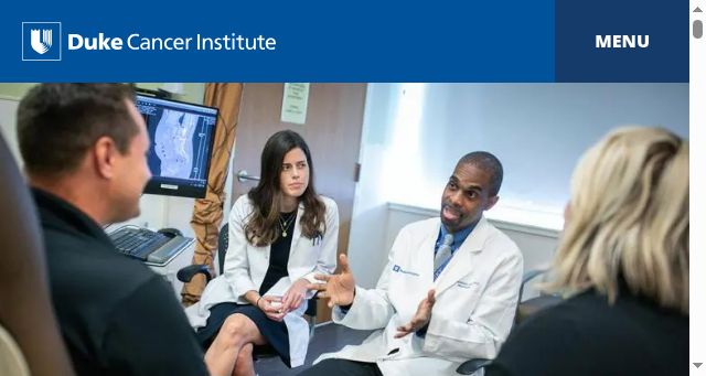 Screenshot of dukecancerinstitute.org