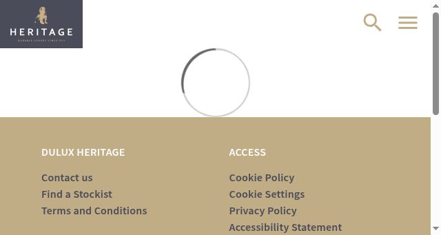 Screenshot of duluxheritage.ie