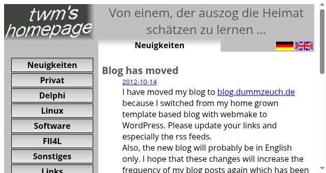 Screenshot of dummzeuch.de