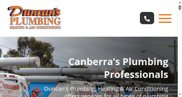 Screenshot of duncansplumbing.com.au
