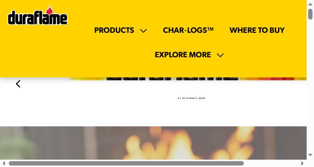 Screenshot of duraflame.com