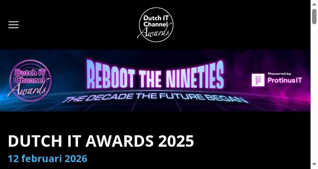 Screenshot of dutchitawards.nl