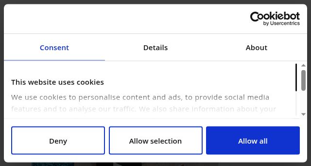 Screenshot of duve.com
