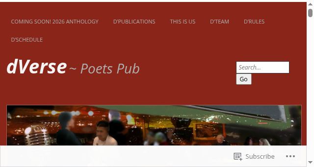 Screenshot of dversepoets.com