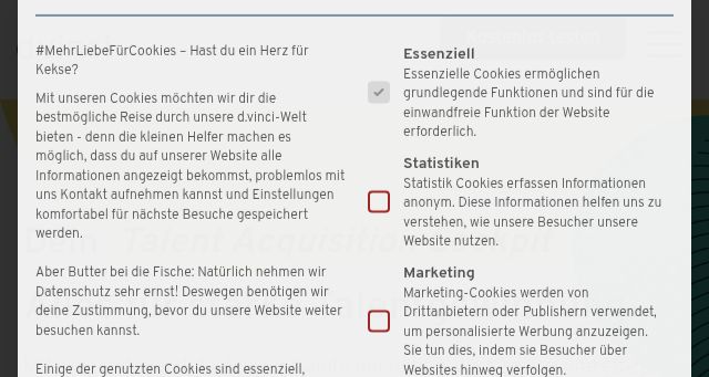Screenshot of dvinci.de
