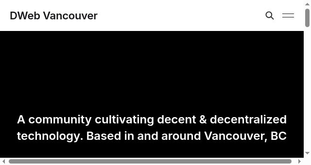 Screenshot of dwebyvr.org