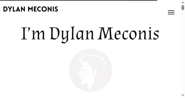 Screenshot of dylanmeconis.com