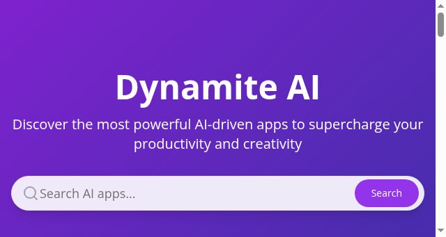 Screenshot of dynamite-ai.com