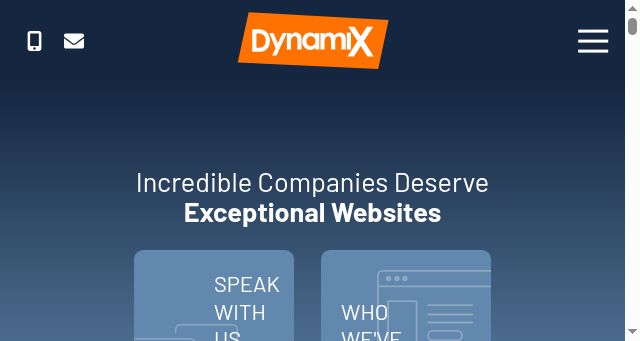 Screenshot of dynamix.site