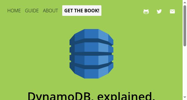 Screenshot of dynamodbguide.com