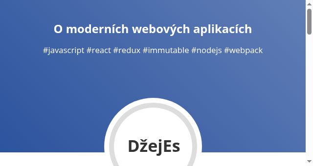 Screenshot of dzejes.cz