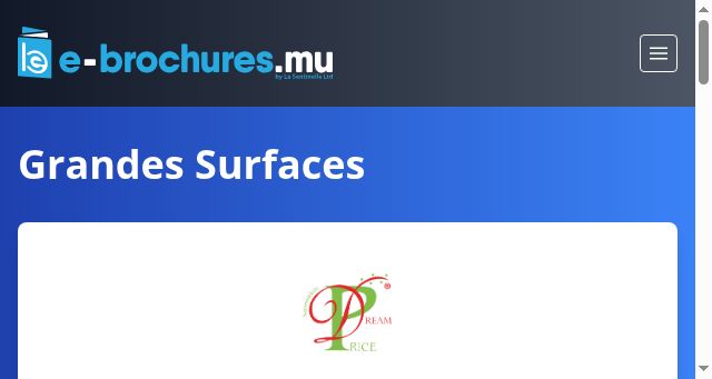 Screenshot of e-brochures.mu