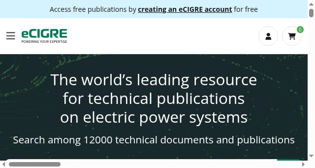 Screenshot of e-cigre.org