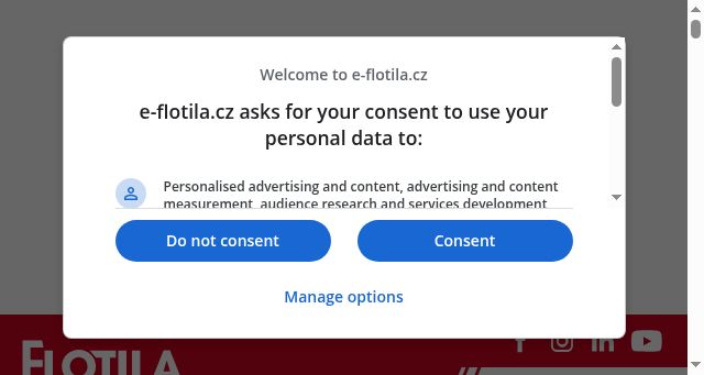 Screenshot of e-flotila.cz