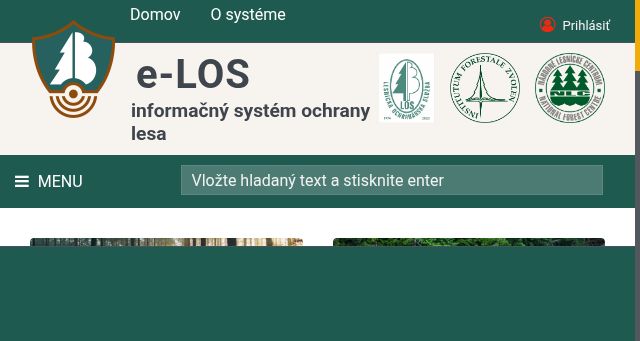 Screenshot of e-los.sk