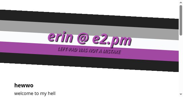 Screenshot of e2.pm